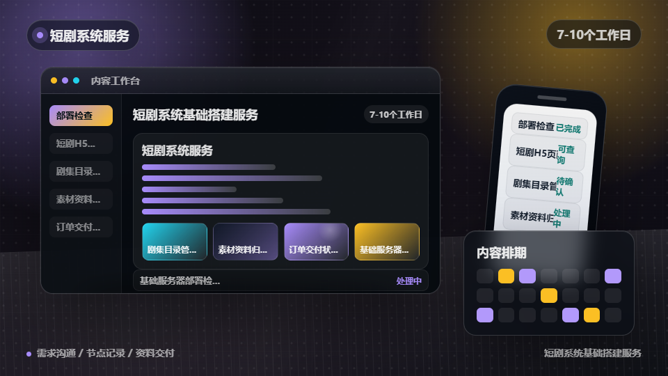 短剧系统基础搭建服务