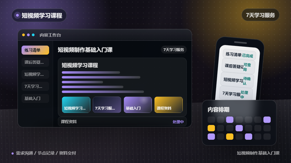 短视频制作学习入门课